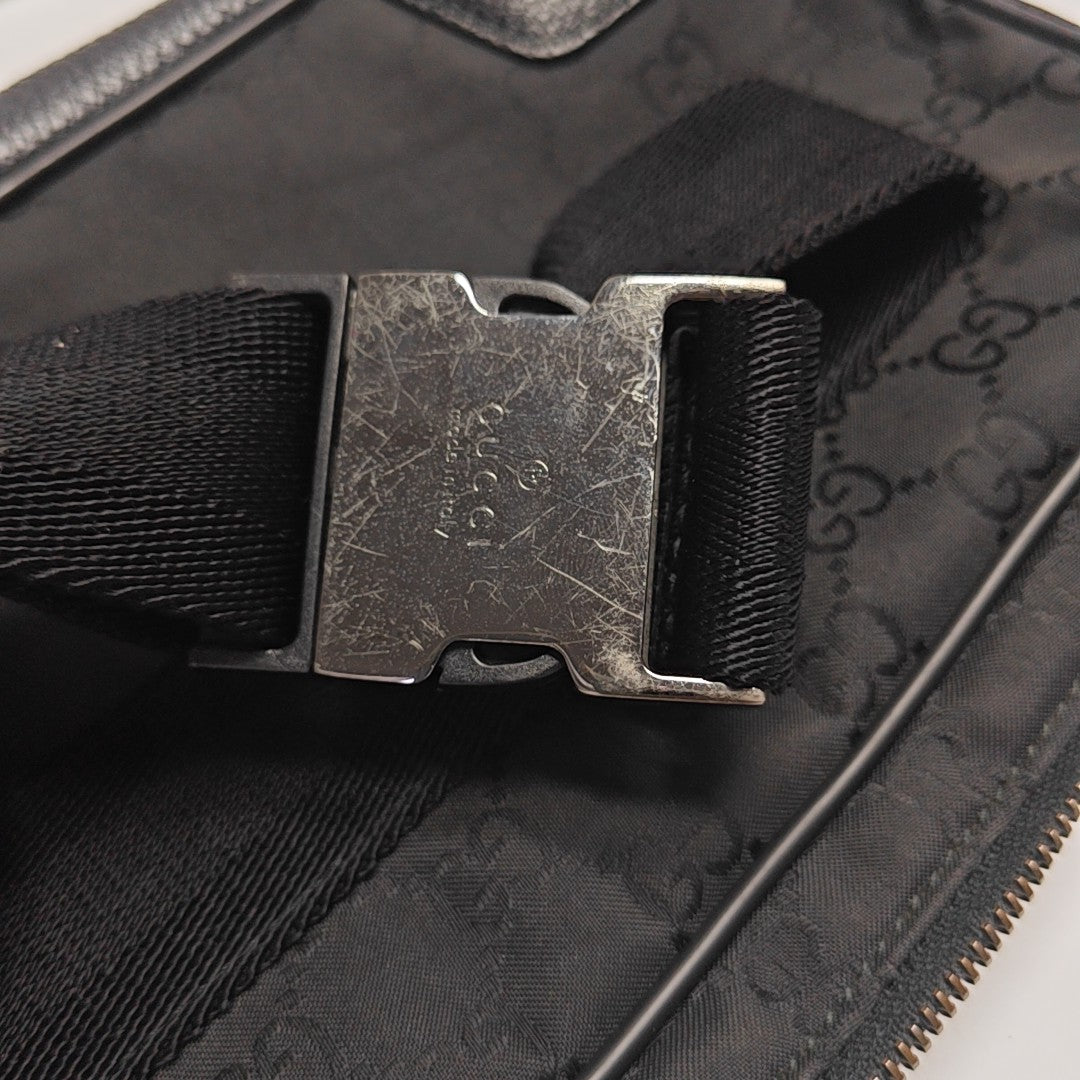 Monogram Canvas Belt Bag Black