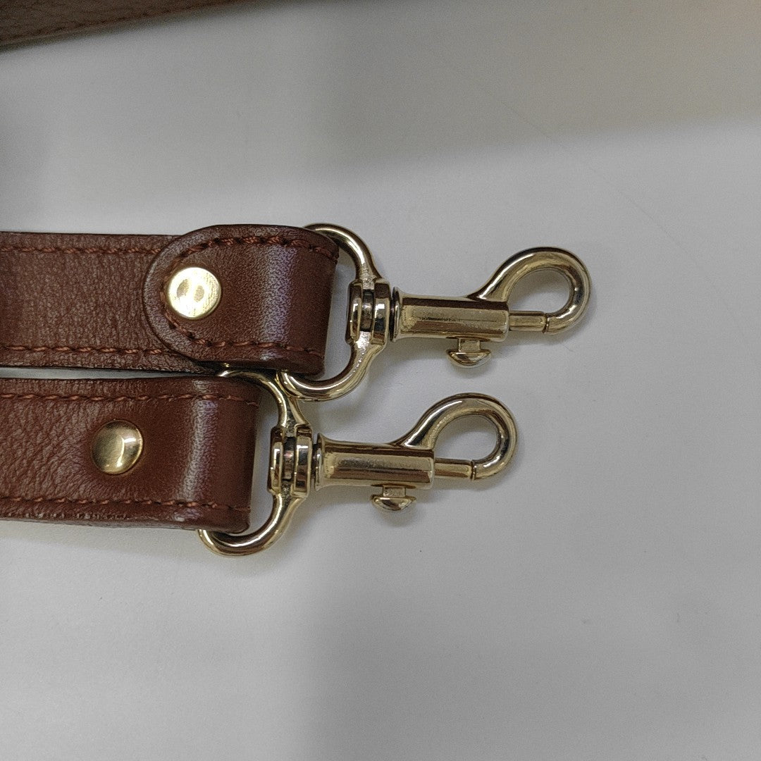 Calfskin Shoulder Bag Brown