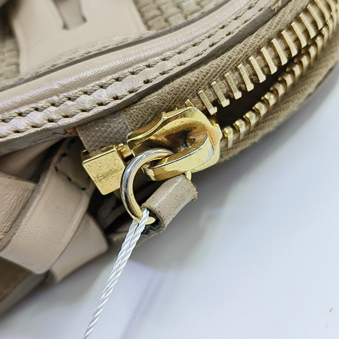 Suede Crossbody Bag Beige