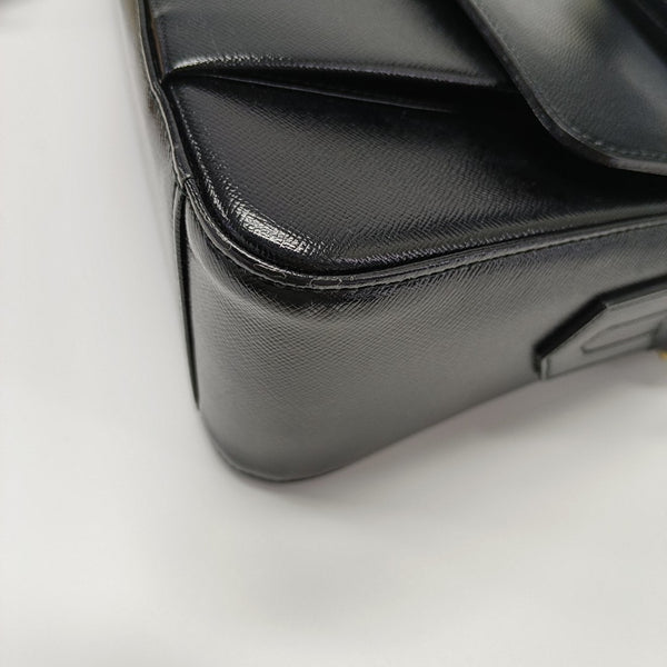 Calfskin Shoulder Bag Black
