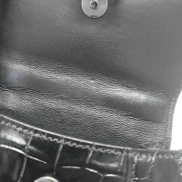 Hourglass Mini Calfskin Black