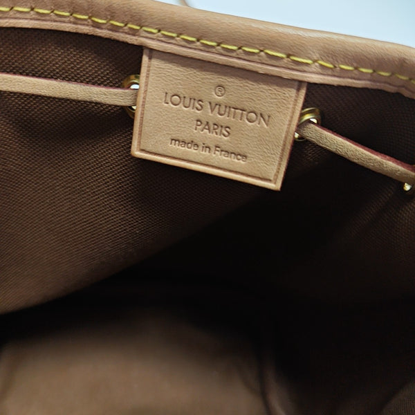 NÉONOÉ Nano Monogram Coated Canvas Brown