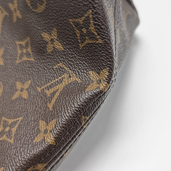 NEVERFULL MM Monogram Coated Canvas Brown