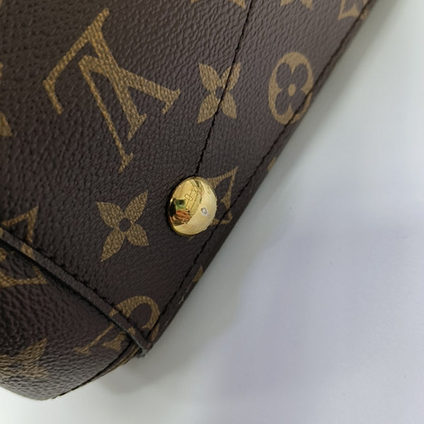 MONTAIGNE Monogram Coated Canvas Brown