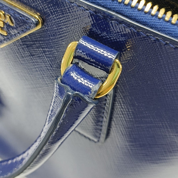 Galleria Small Patent Leather Blue