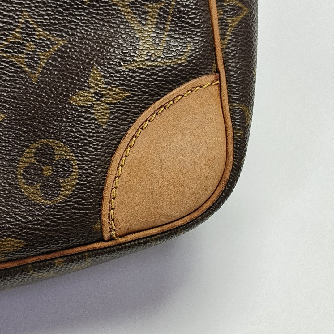 DANUBE Monogram Coated Canvas Brown