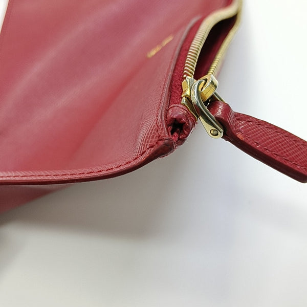 Calfskin Wallet Red