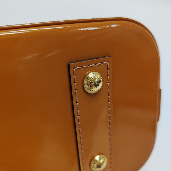 ALMA BB Monogram Patent Leather Yellow