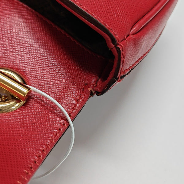 Calfskin Shoulder Bag Red