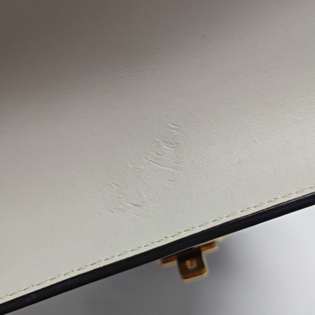 Sylvie Mini Calfskin White