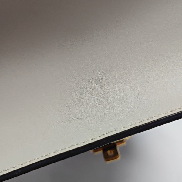 Sylvie Mini Calfskin White