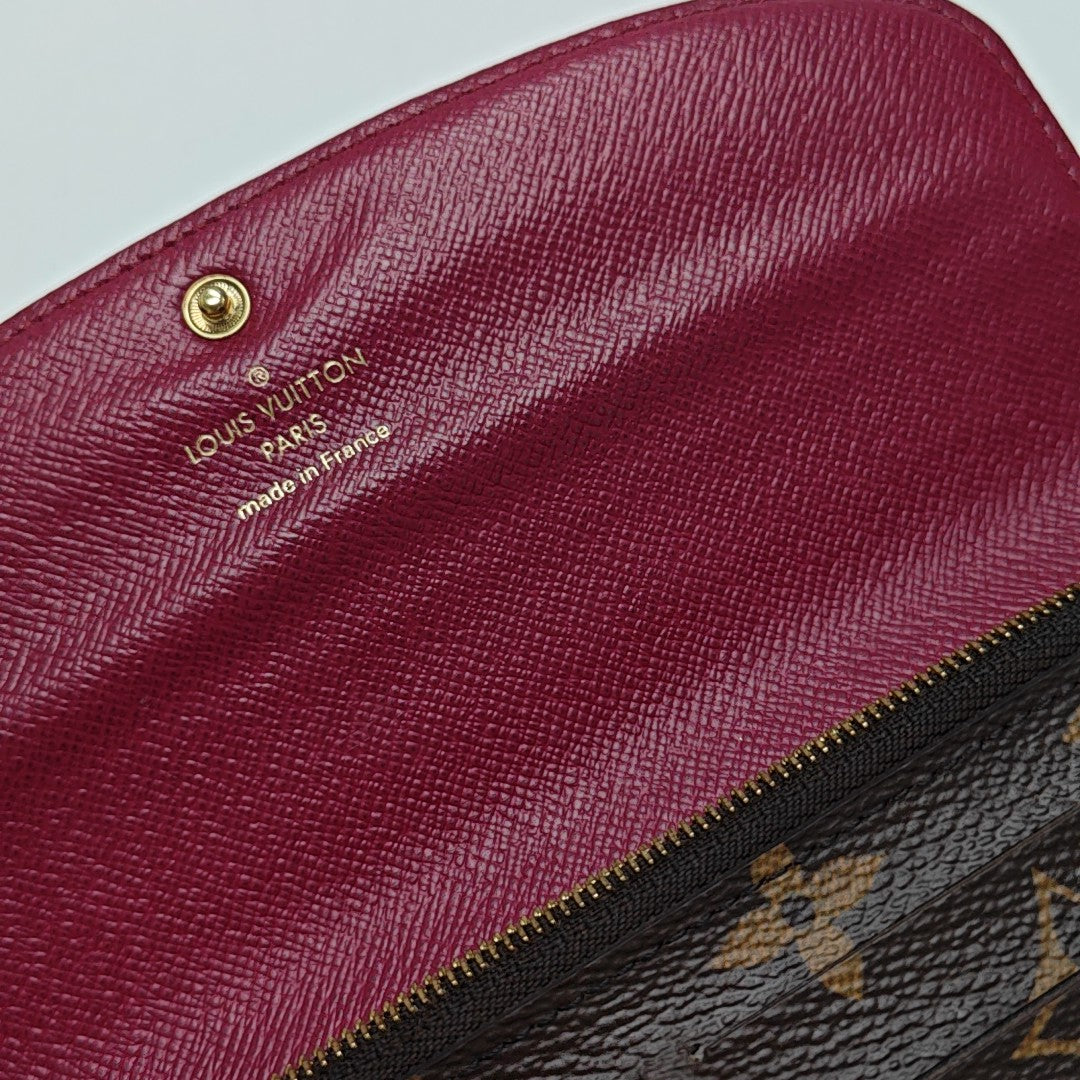EMILIE Monogram Coated Canvas Brown