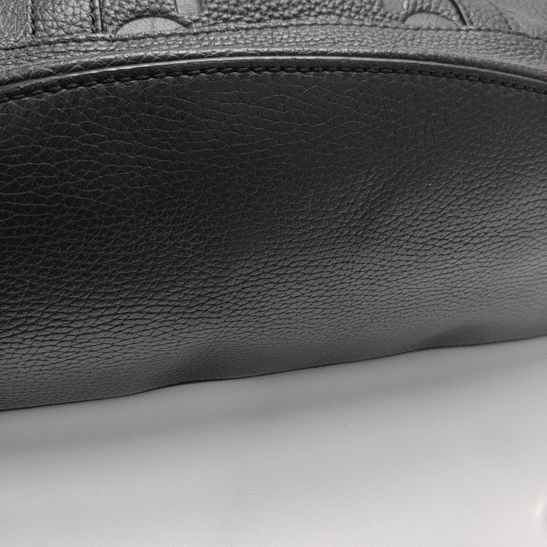 Monogram Calfskin Backpack Large Black