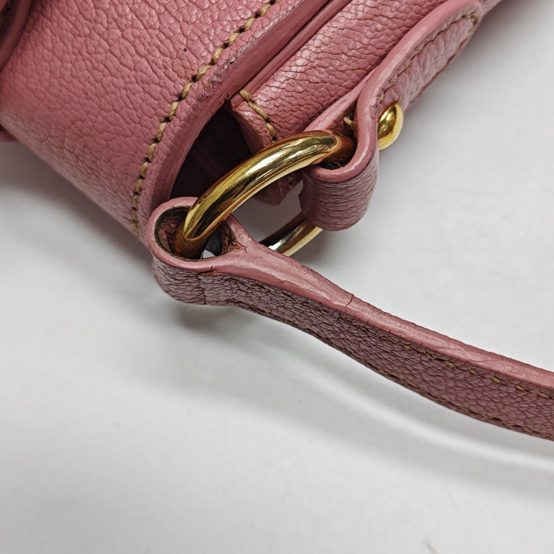 Calfskin Shoulder Bag Pink
