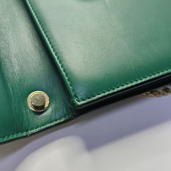 SERPENTI FOREVER Small Stingray Leather Green