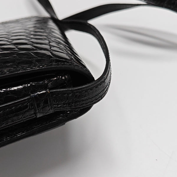 Calfskin Shoulder Bag Black