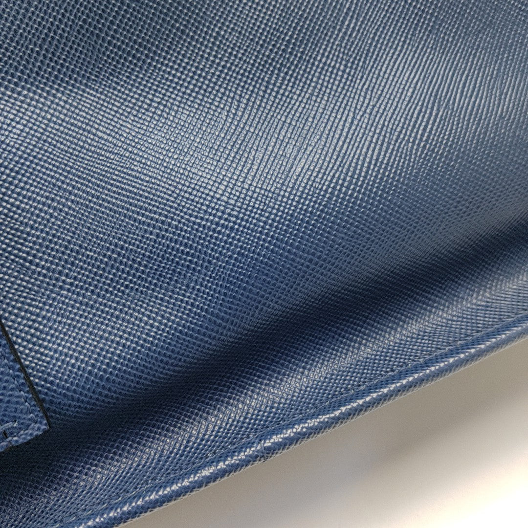 Suitcase Saffiano Calfskin Blue