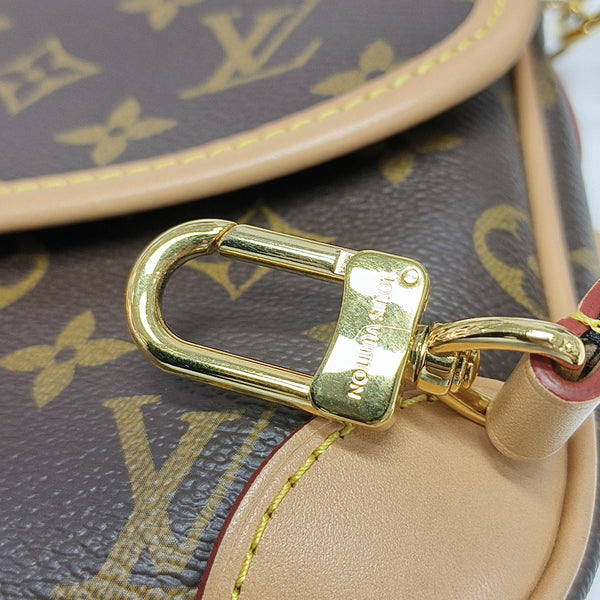 DIANE Monogram Coated Canvas Brown