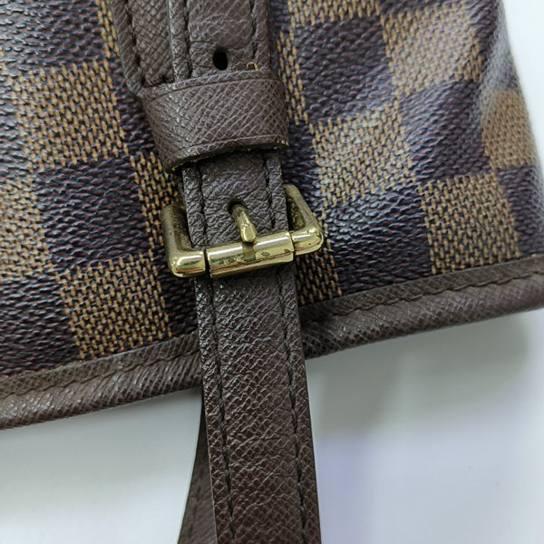 BUCKET PM Damier Ebene Coated Canvas Brown