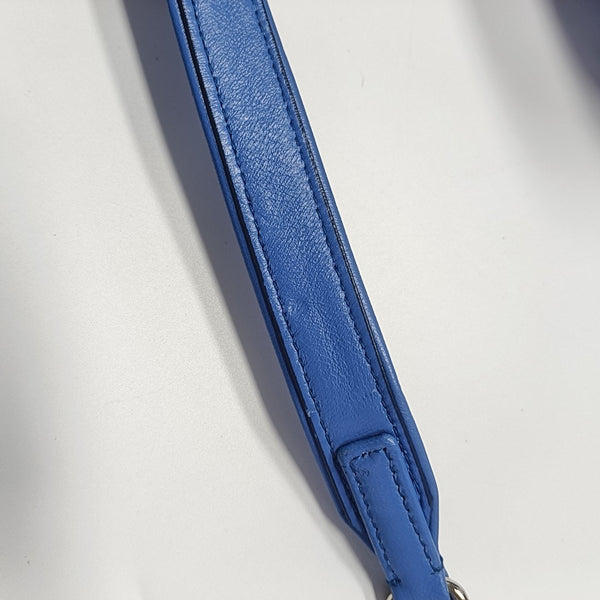 Lambskin Shoulder Bag Blue