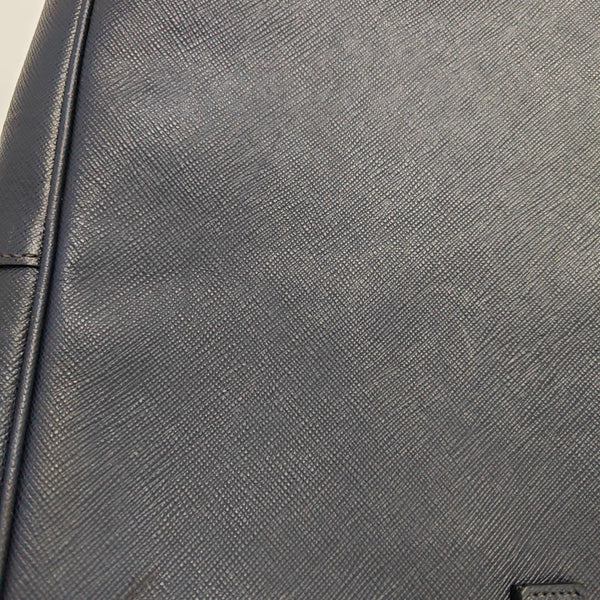 Calfskin Top Handle Bag Blue