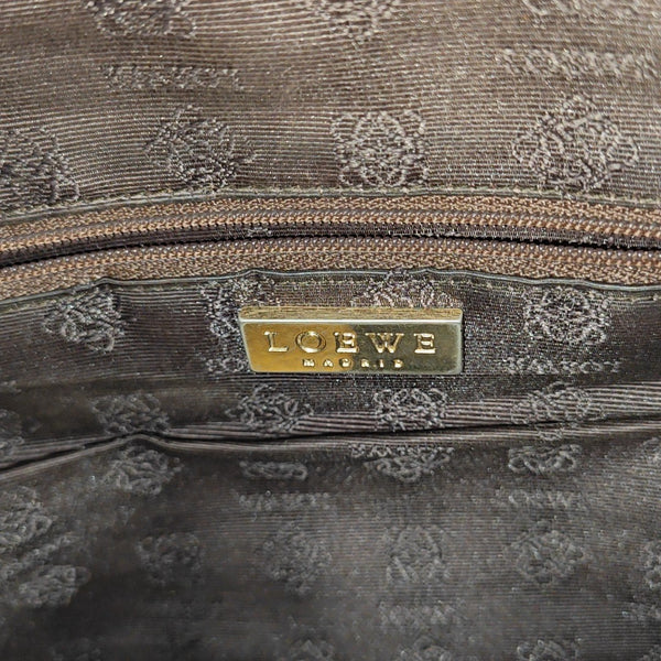 Calfskin Top Handle Bag Brown