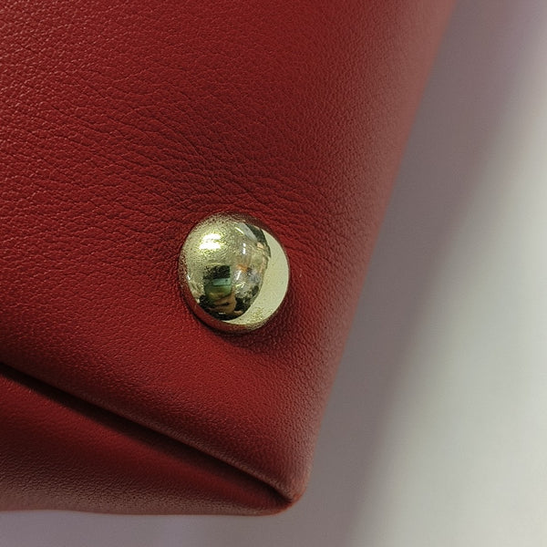Monogram Calfskin Tote Bag Red