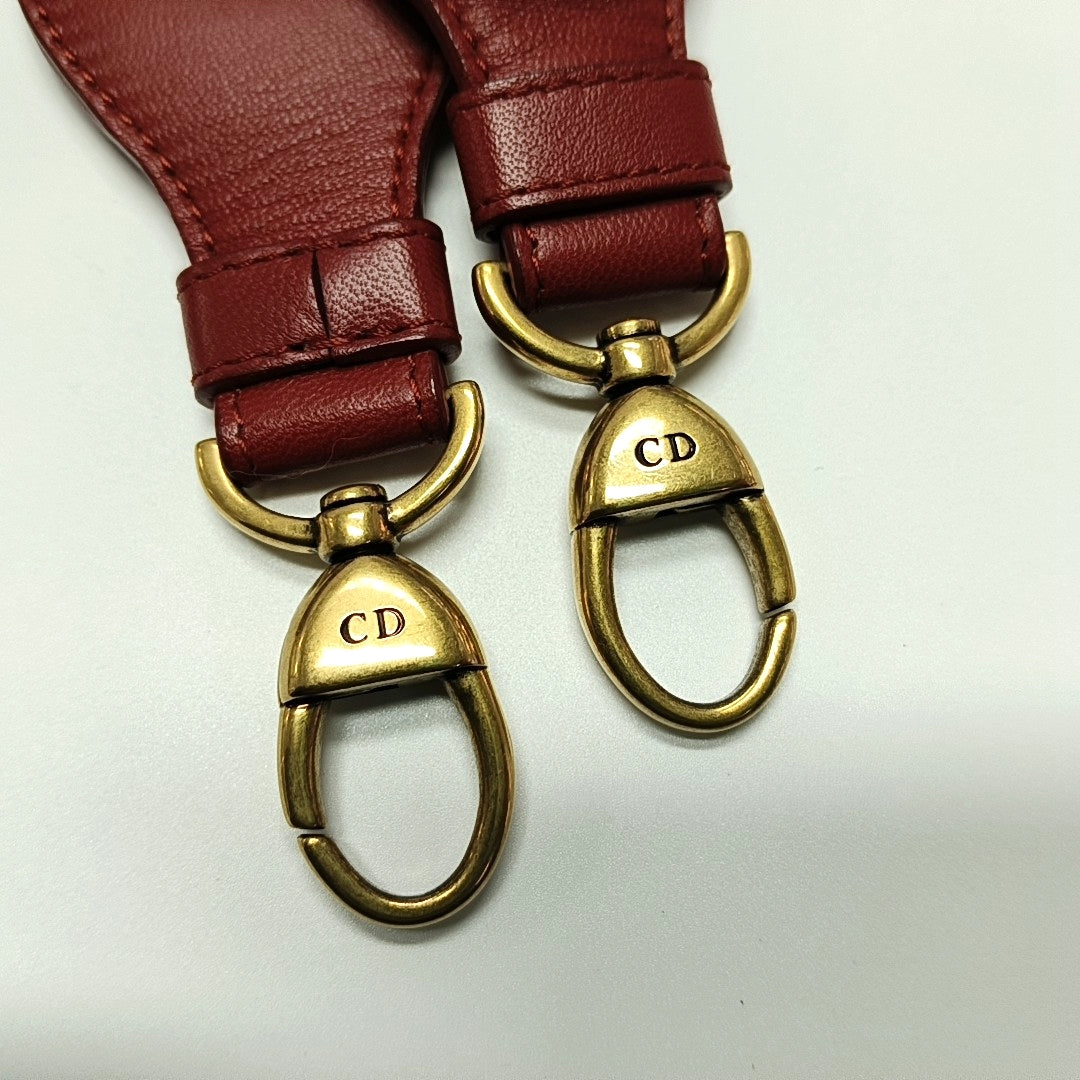 Authenticated pre-owned  Lady Dior Mini Cannage Lambskin Red - Tote Bag at Looply