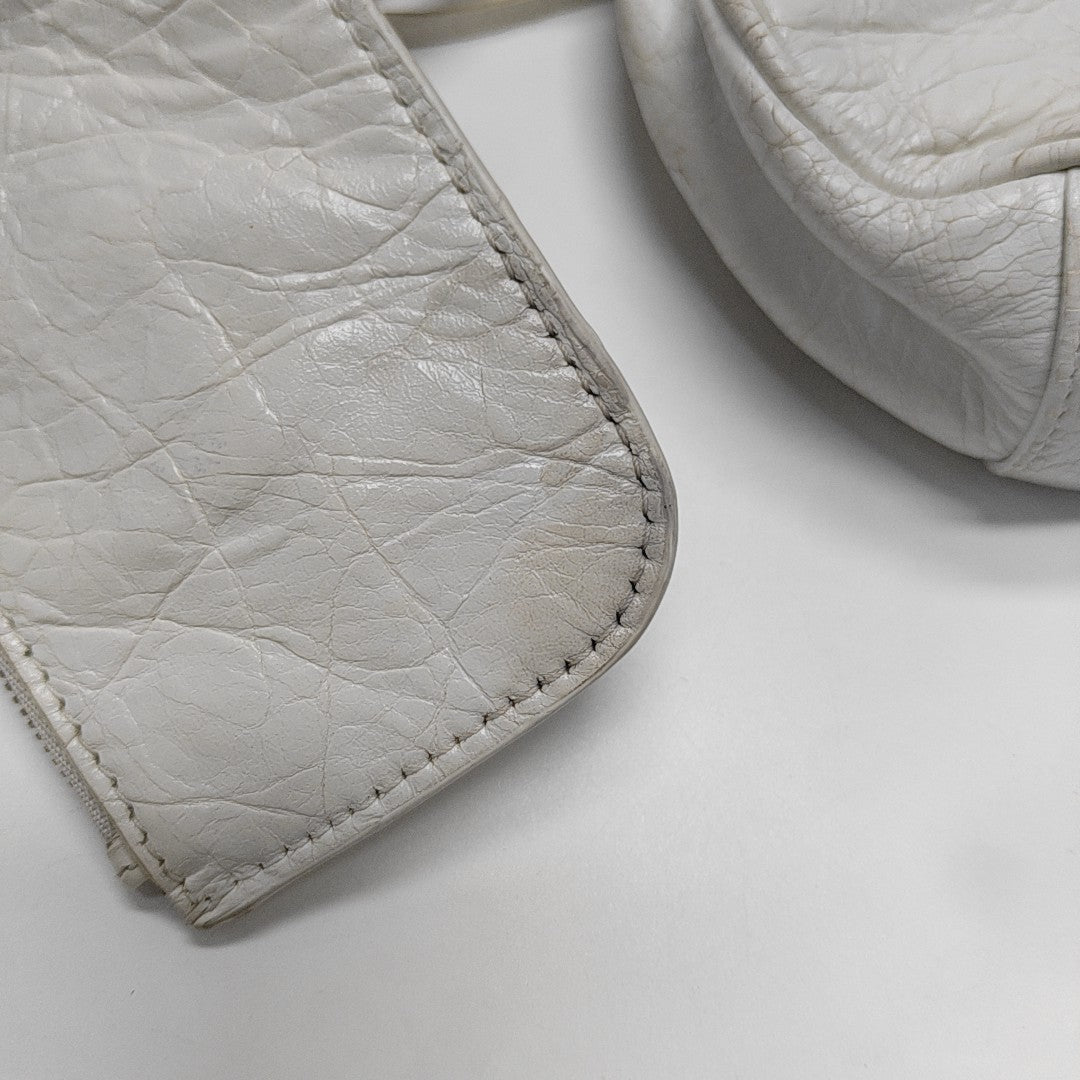 Le Cagole Mini Lambskin White