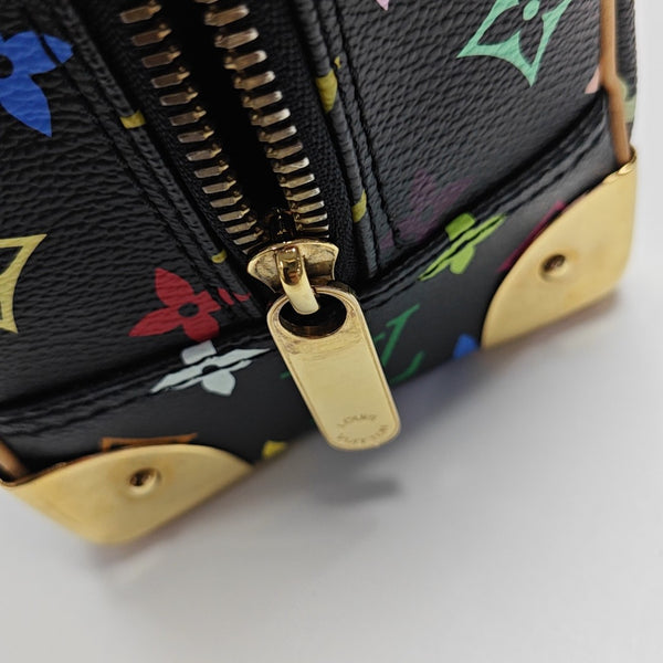 LV × TM Deauville Lona Monogram Revestida Negra