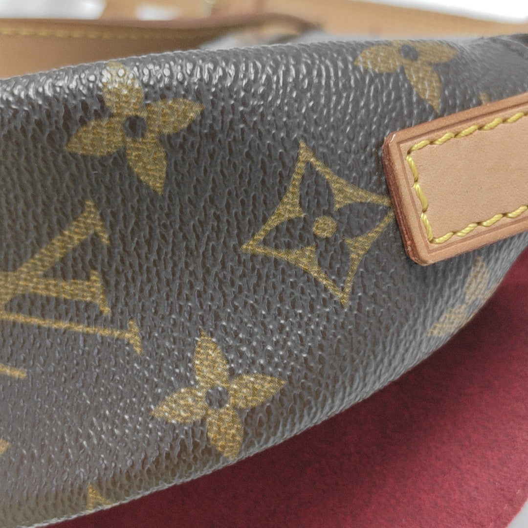 TAMBOURINE Monogram Coated Canvas Brown
