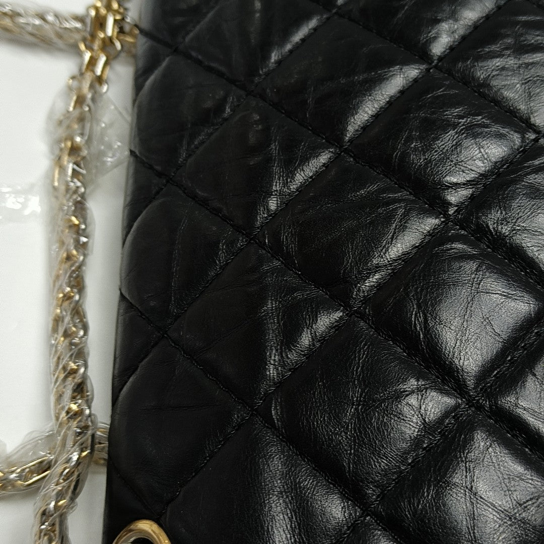 2.55 227 (jumbo) Quilted Calfskin Black