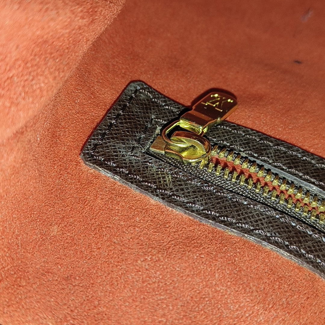 BUCKET PM Damier Ebene Coated Canvas Brown