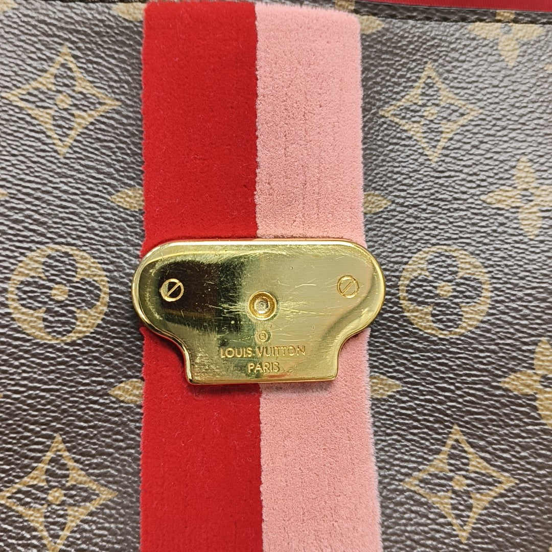 GEORGES BB Monogram Coated Canvas Brown