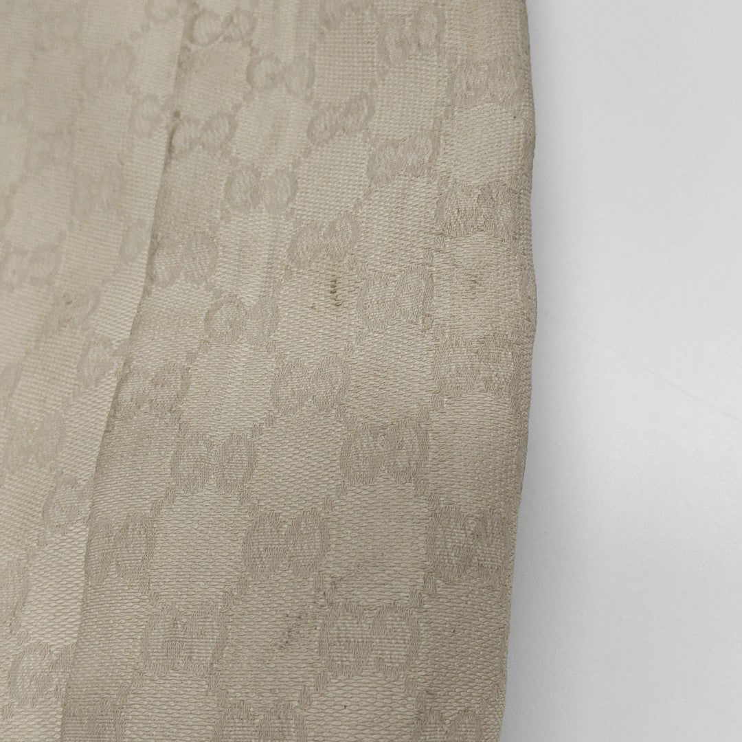 Monogram Canvas Shoulder Bag White