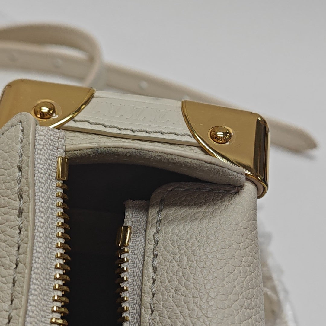 SIDE TRUNK PM Calfskin Beige