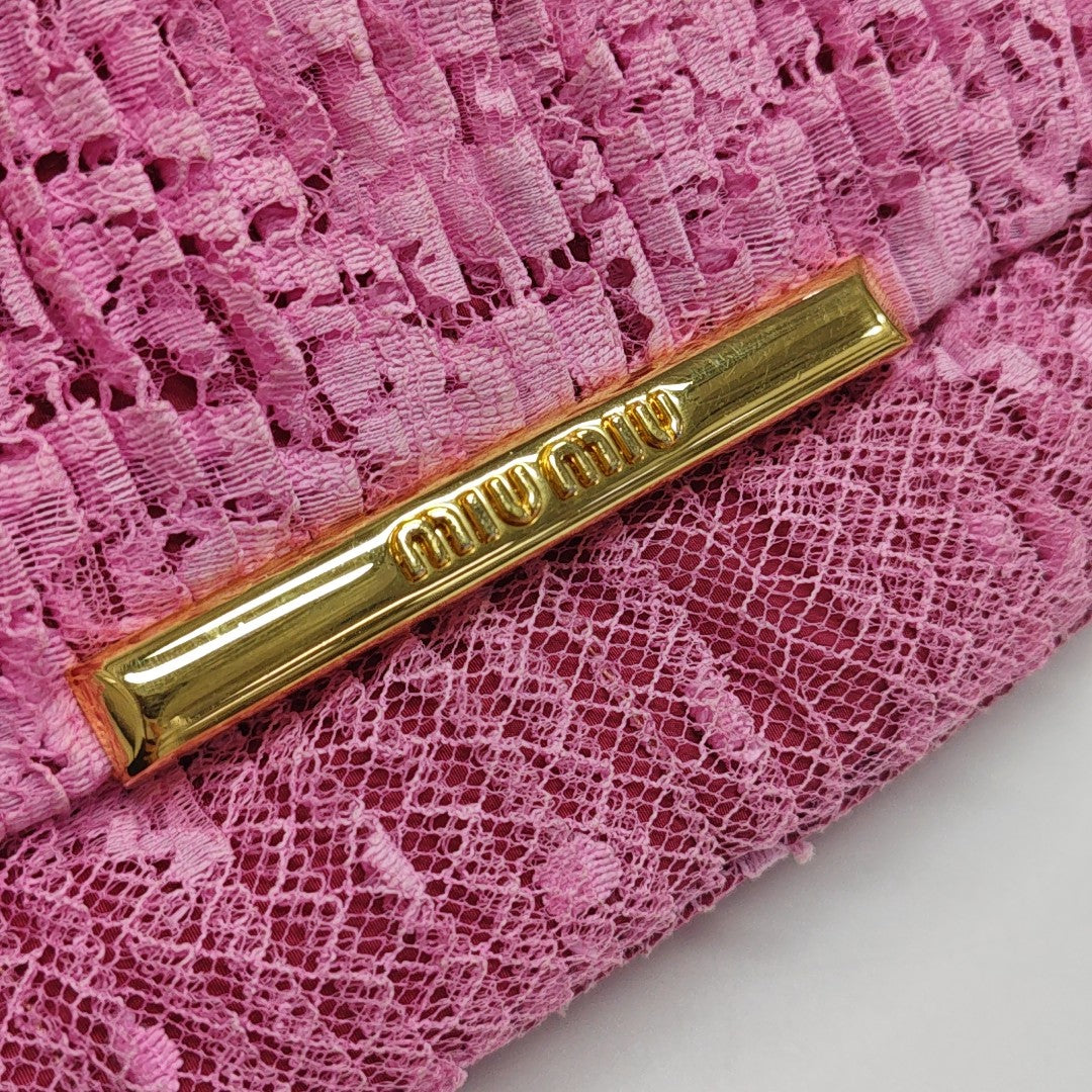Fabric Shoulder Bag Pink
