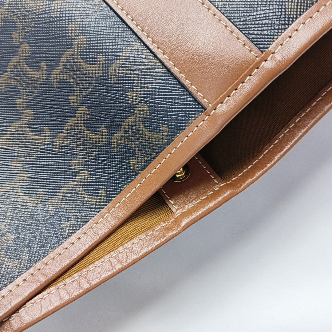 TRIOMPHE CANVAS Small Coated Canvas Brown