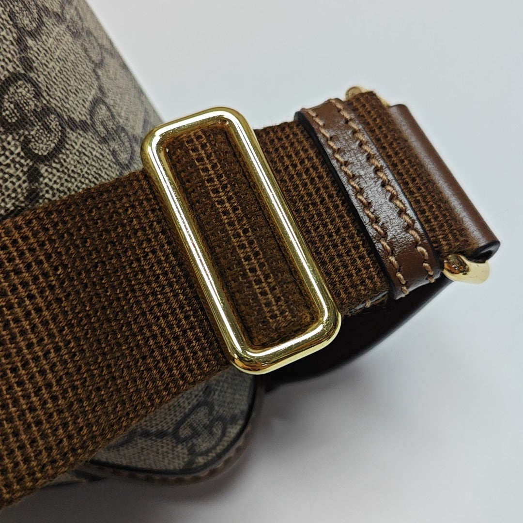 Monogram Coated Canvas Shoulder Bag Beige