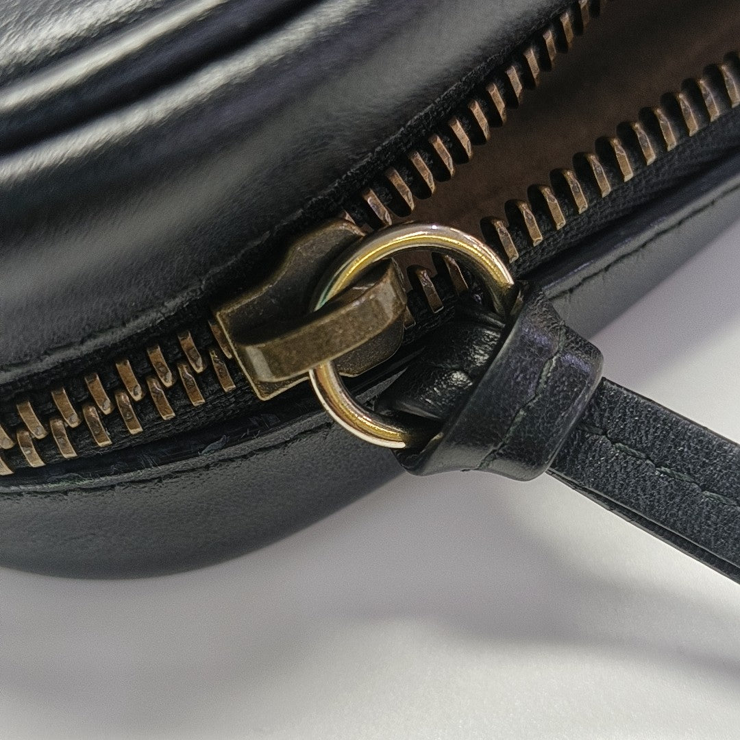 GG Marmont Mini Quilted Calfskin Black