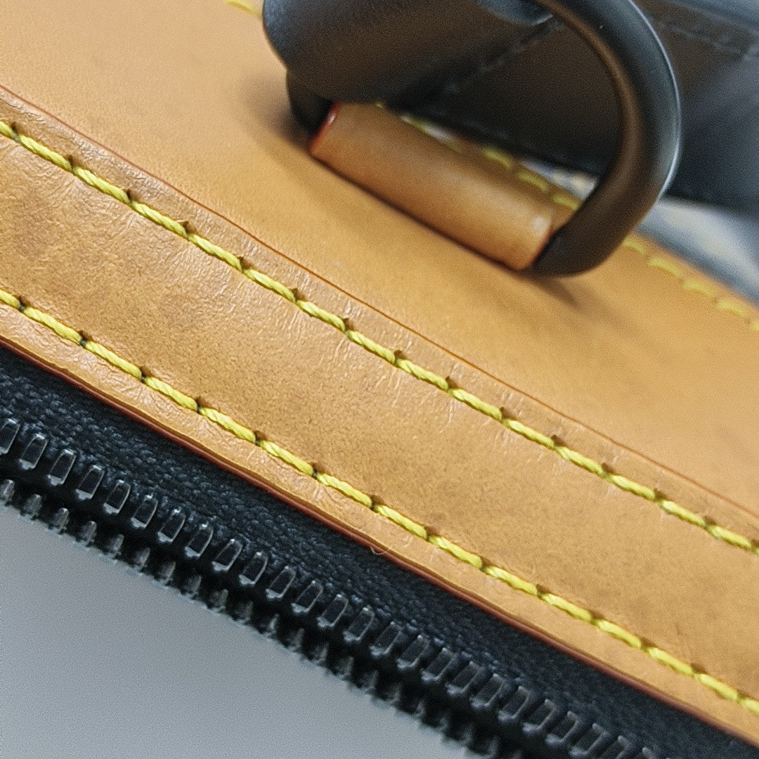AMAZON Damier Ebene Coated Canvas Brown