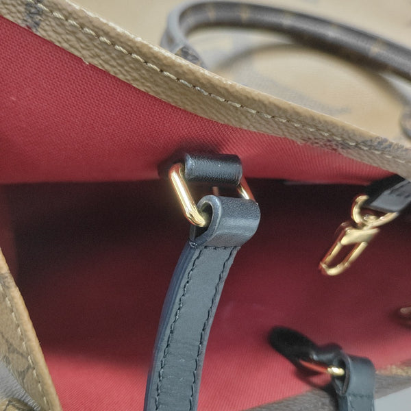 ONTHEGO MM Monogram Coated Canvas Brown