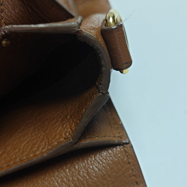 Calfskin Shoulder Bag Brown