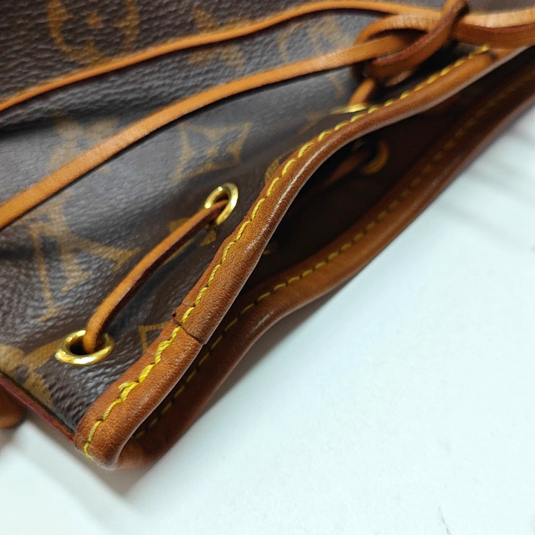 NÉONOÉ Nano Monogram Coated Canvas Brown