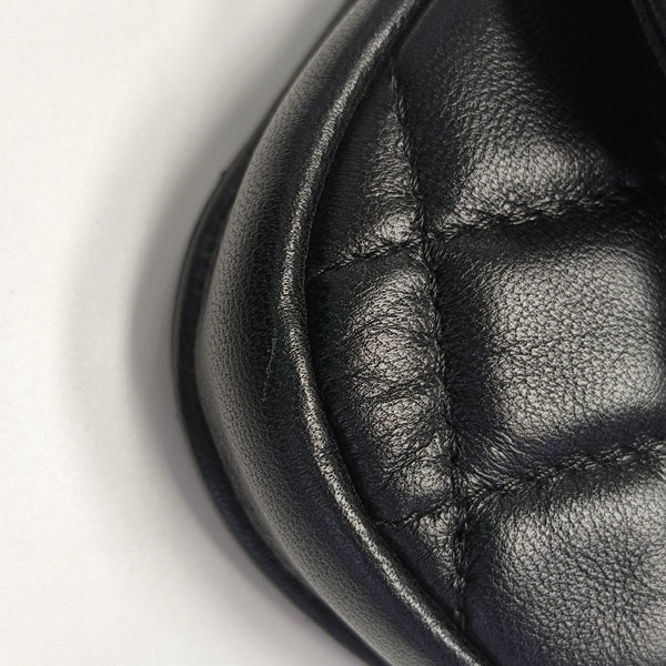 Quilted Lambskin Belt Bag Black