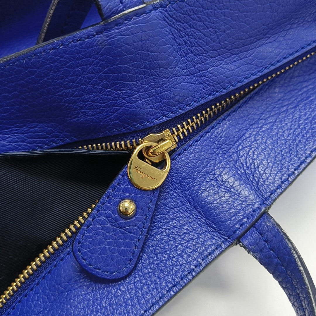 Calfskin Tote Bag Blue