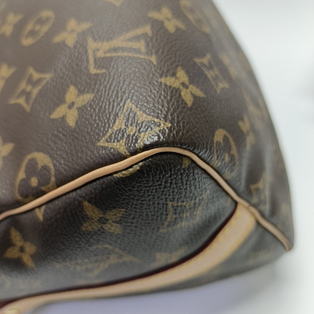 SPEEDY 25 Monogram Coated Canvas Brown