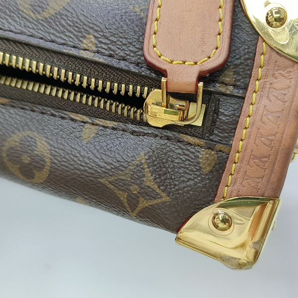 SIDE TRUNK MM Monogram Coated Canvas Brown