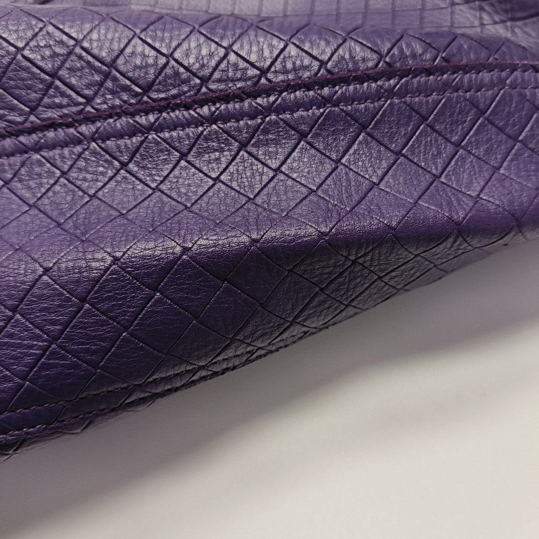 Calfskin Tote Bag Purple