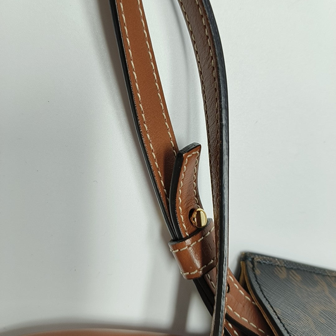 CABAS CELINE Mini Coated Canvas Brown